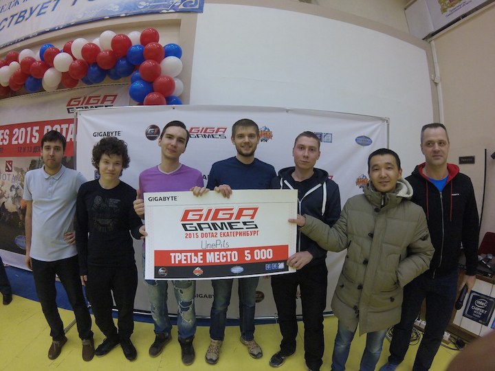 Giga Games 2015 DOTA 2 Ekaterinburg. Third place team.