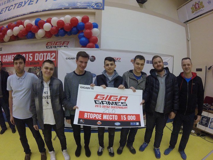 Giga Games 2015 DOTA 2 Ekaterinburg. Second place team.