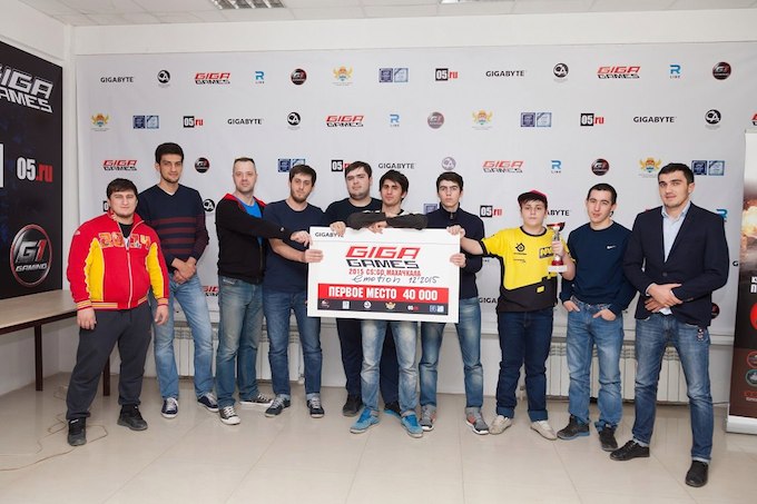 Giga Games 2015 CS:GO Makhachkala. First place team.