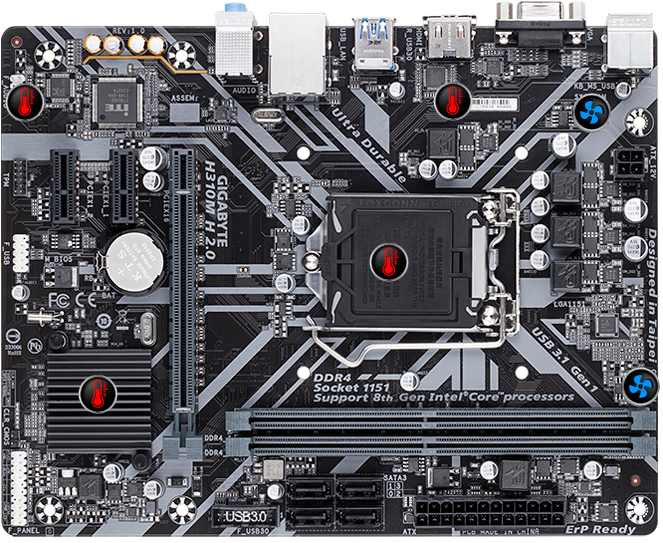 GIGABYTE H310M H 2.0 (rev. 1.0) купить