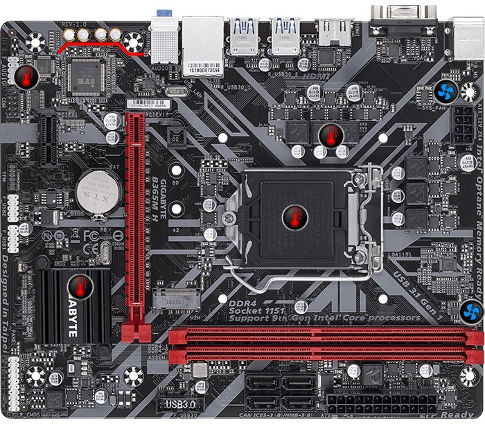 GIGABYTE B365M H (rev. 1.0) купить